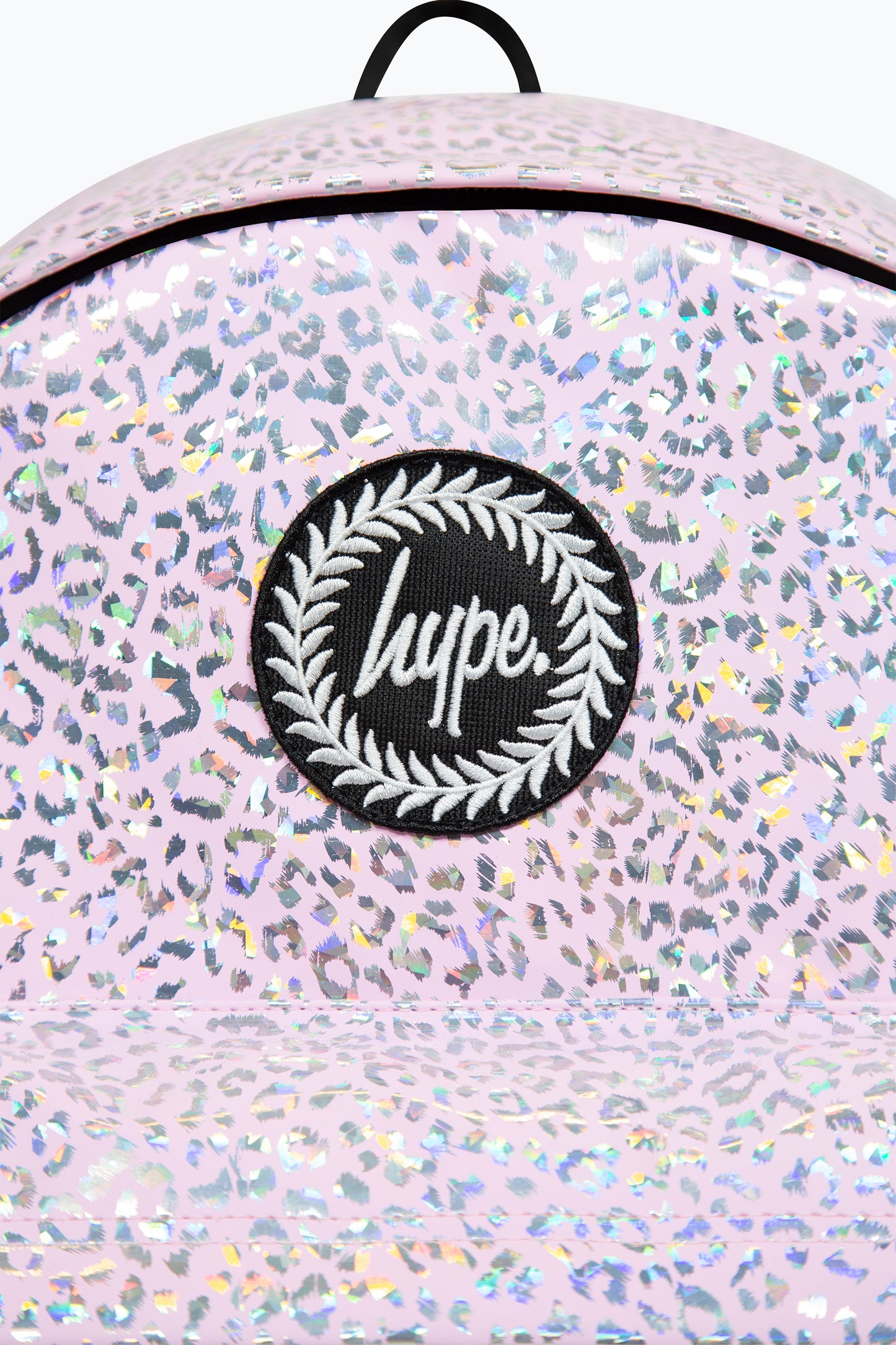 Hype Girls Iconic Holographic Leopard Pink Backpack