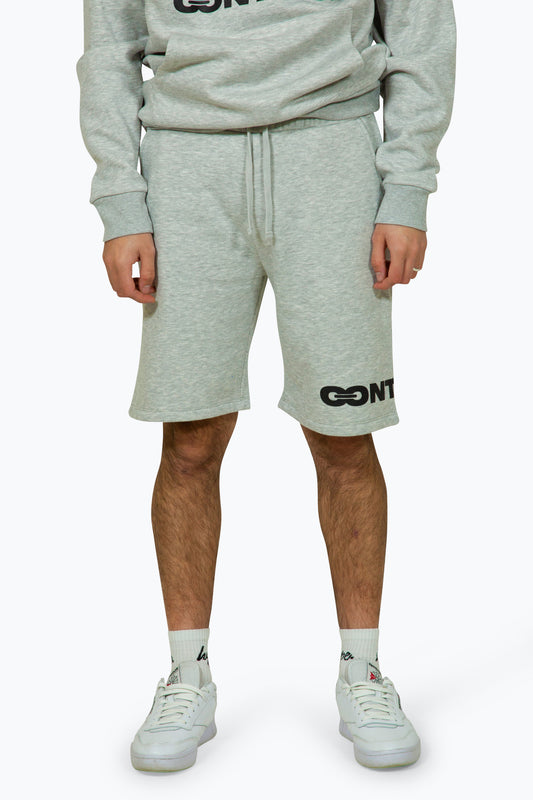 Continu8 Unisex Grey Marl Shorts