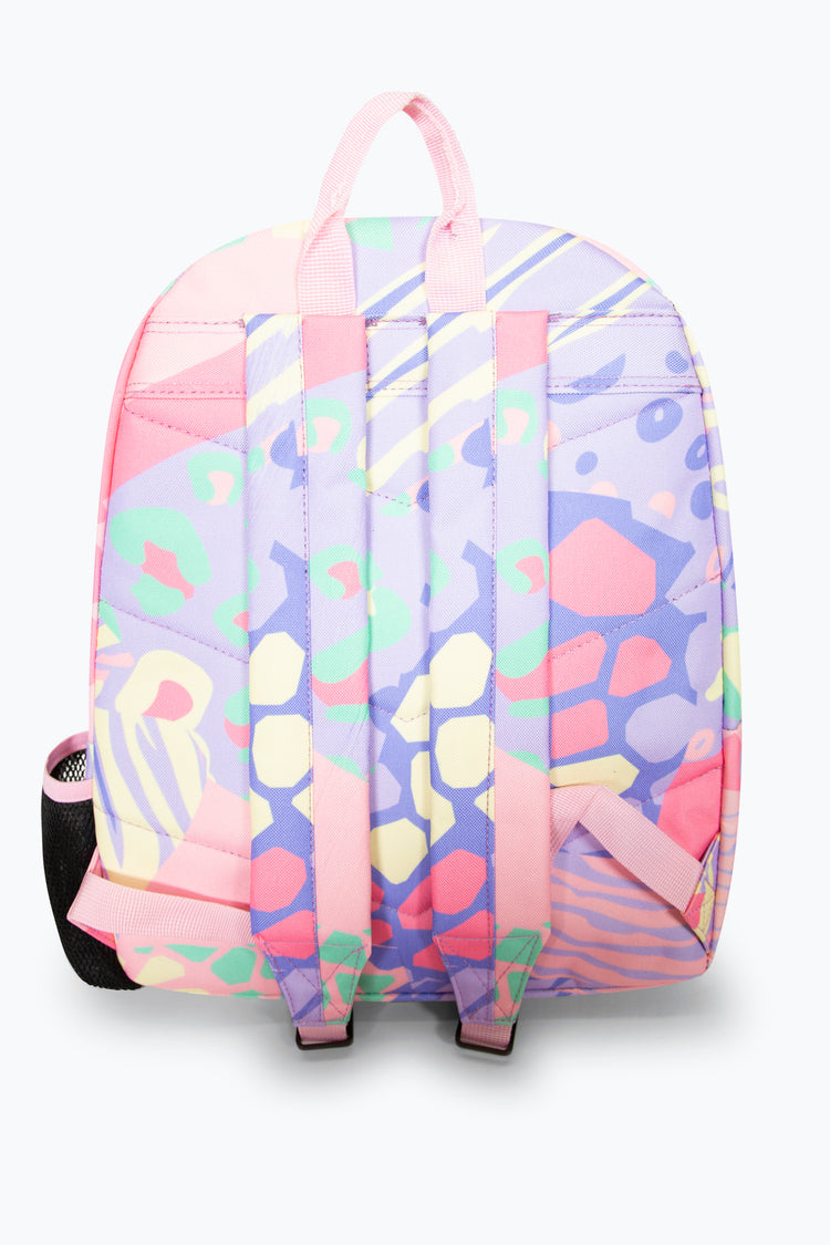 Hype Multicoloured Pastel Prints Iconic Girls School Backpack