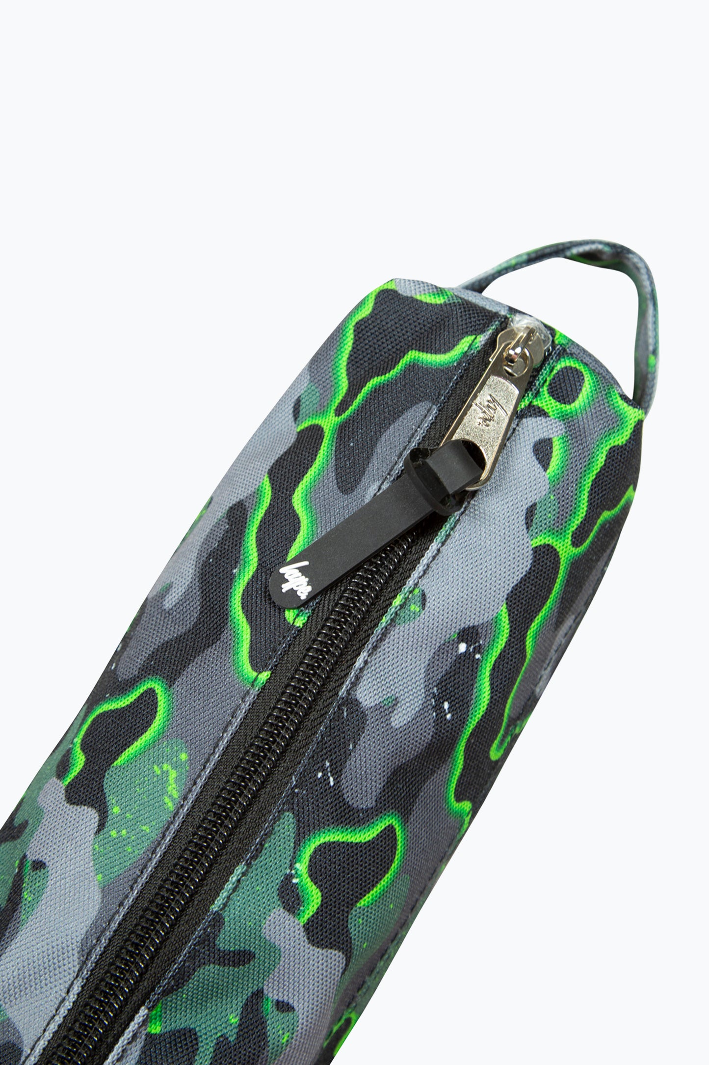 Hype Boys Glow Camo Green Pencil Case Upper View