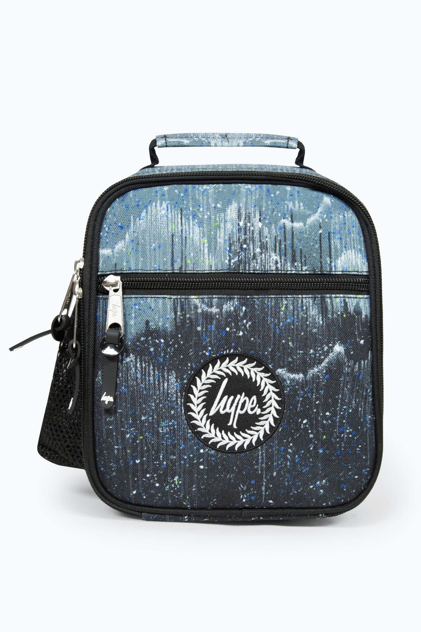 Hype Unisex Black Glitter Drips Backpack & Lunch Bag Bundle