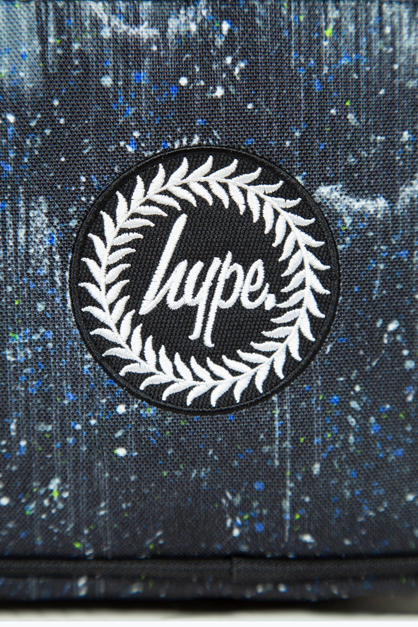 Hype Unisex Black Lunch Box with Glitter Drips Branding