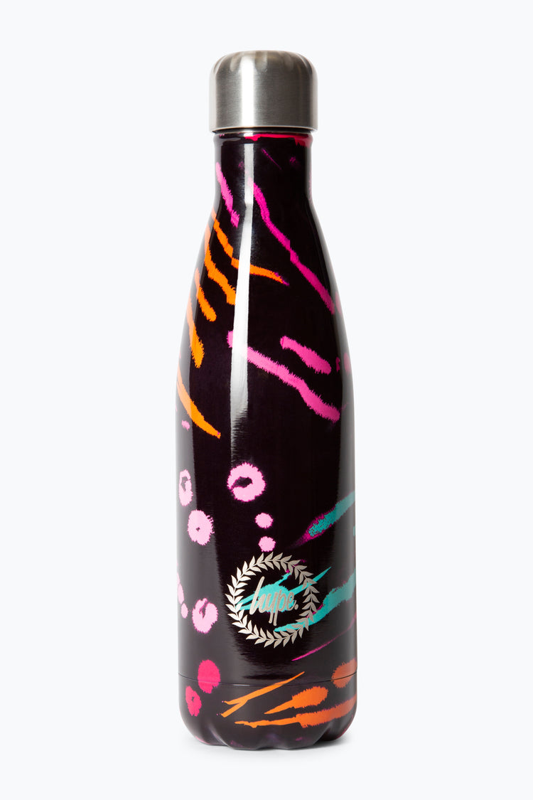 HYPE GIRLS BLACK SCRATCHES THERMAL WATER BOTTLE