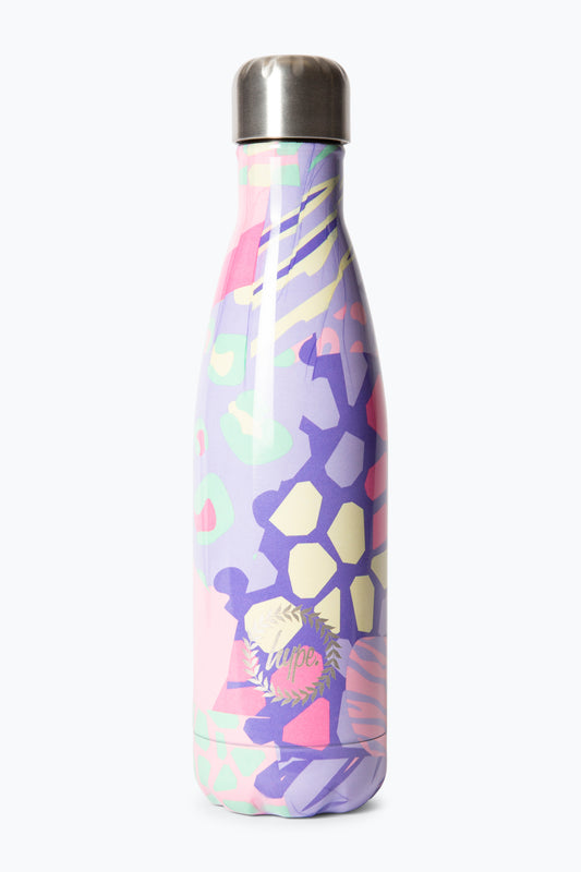 Hype Girls Multi Pastel Prints Thermal Water Bottle