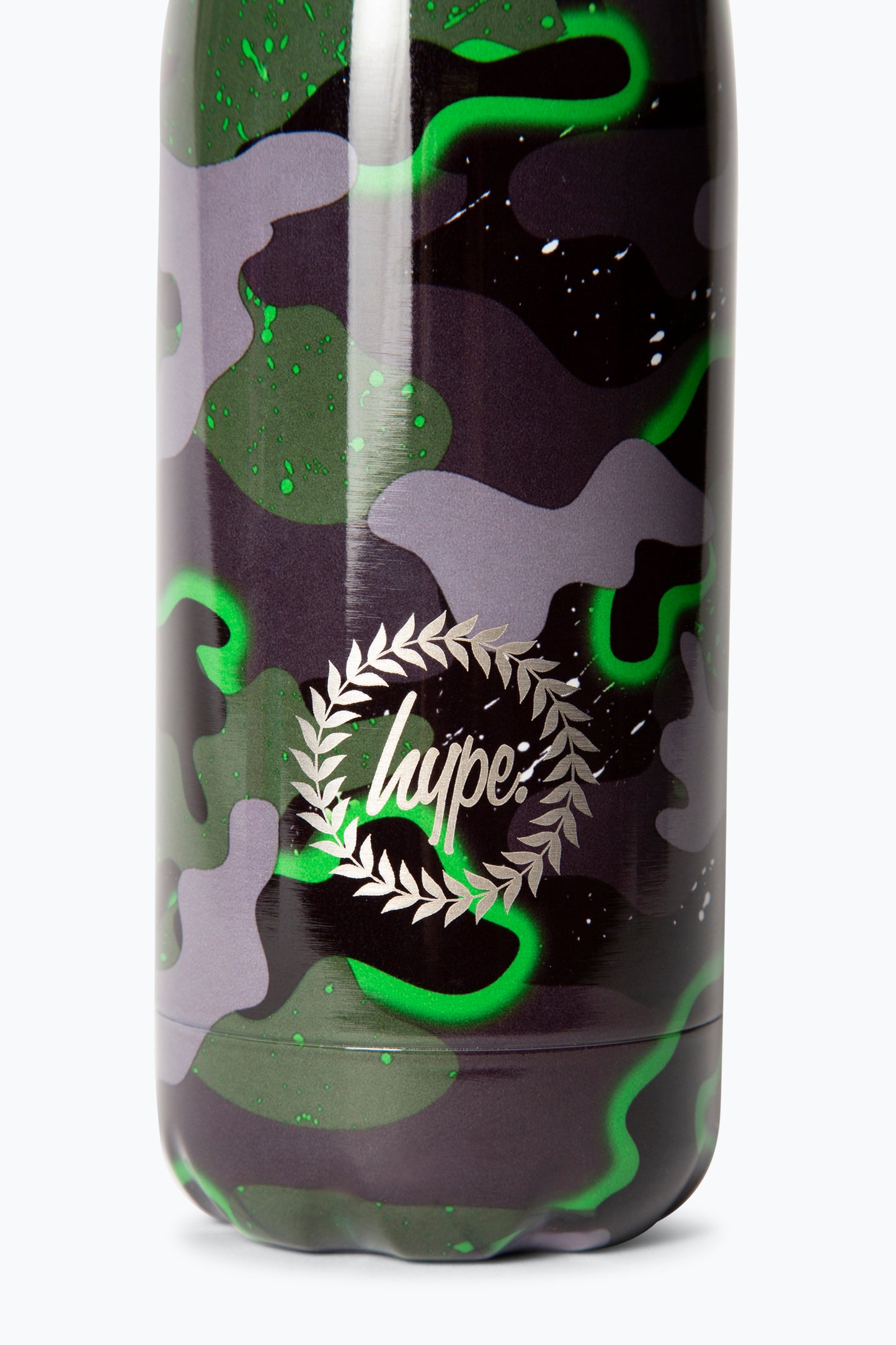 Hype Boys Green Glow Camo Thermal Water Bottle