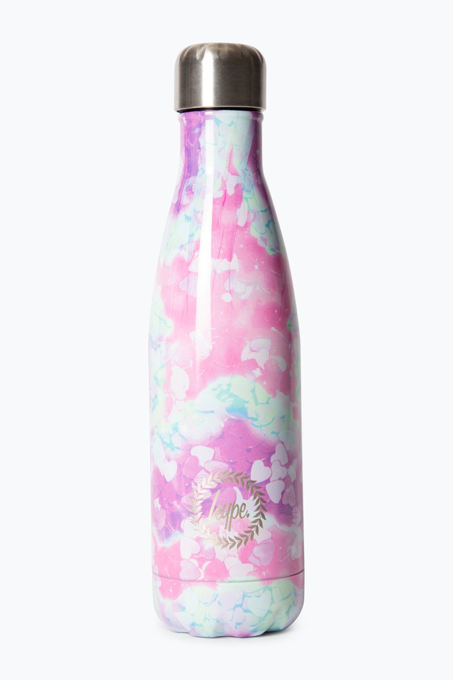 Hype Girls Pink Tie Dye Star Thermal Water Bottle