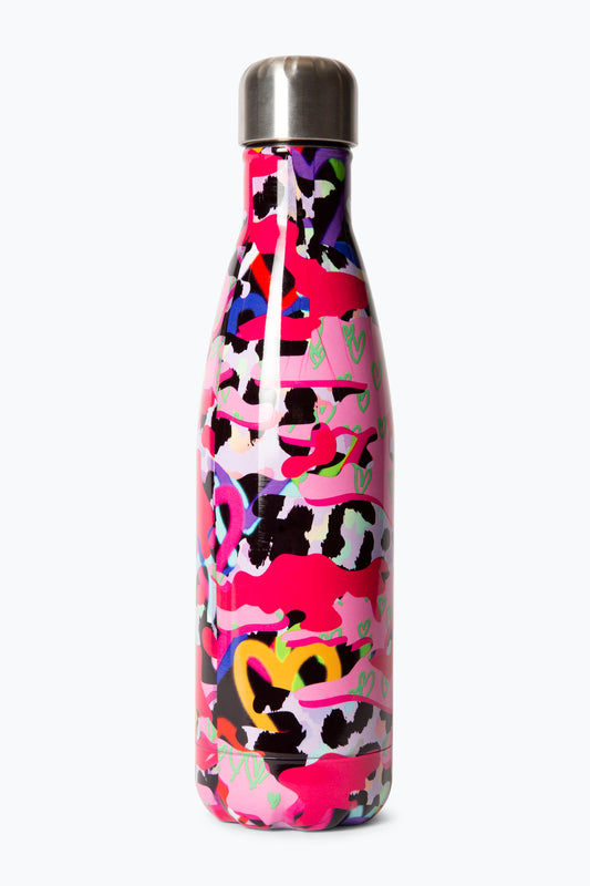 HYPE GIRLS MULTICOLOURED PATTERNS THERMAL WATER BOTTLE