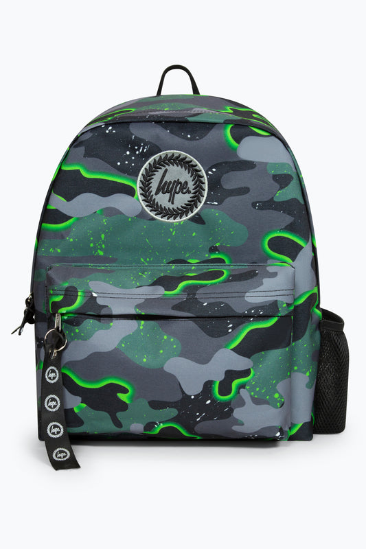 HYPE BOYS GREEN GLOW CAMO ICONIC BACKPACK