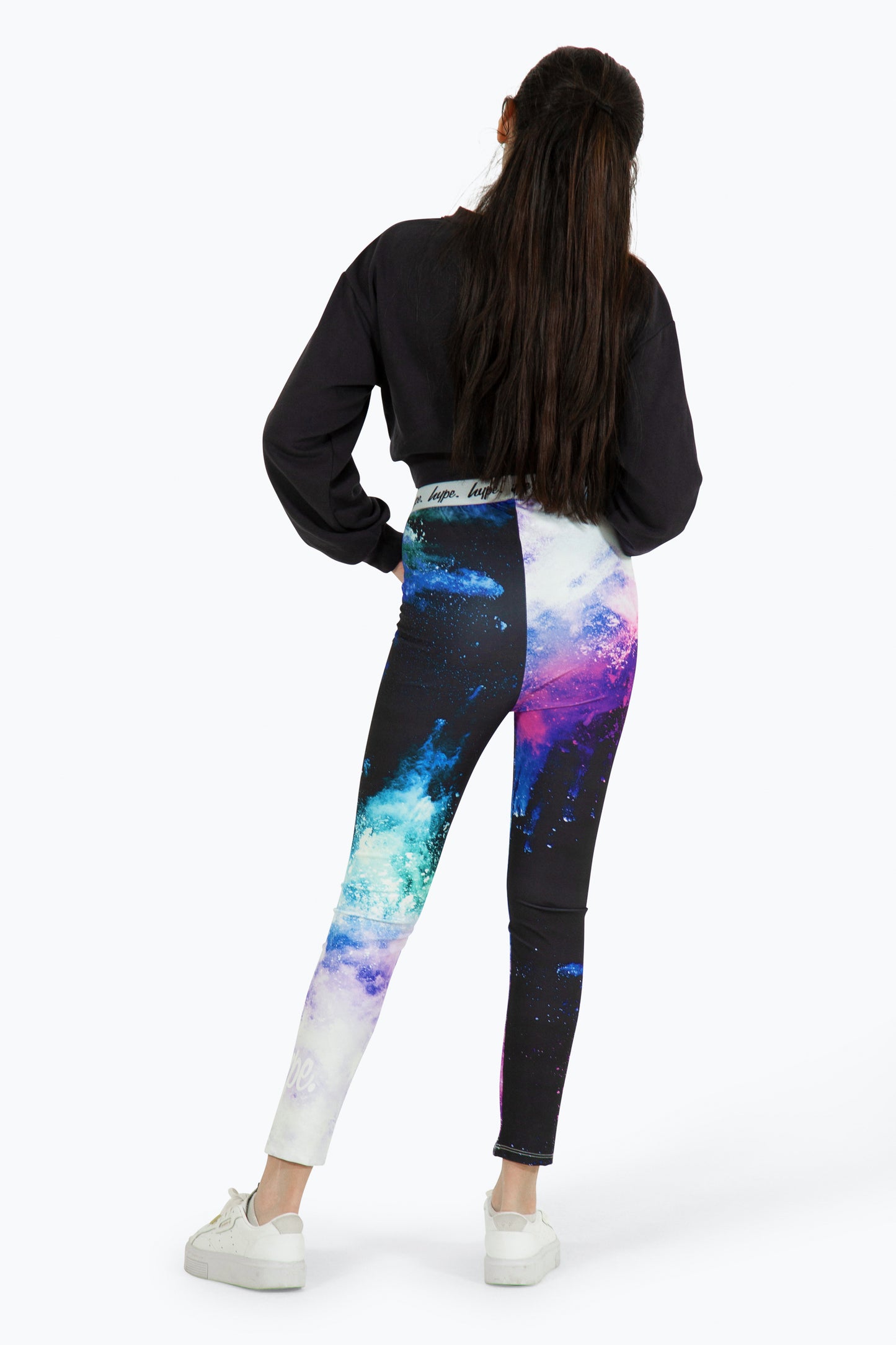 Hype Girls Multi Purple Chalk Leggings