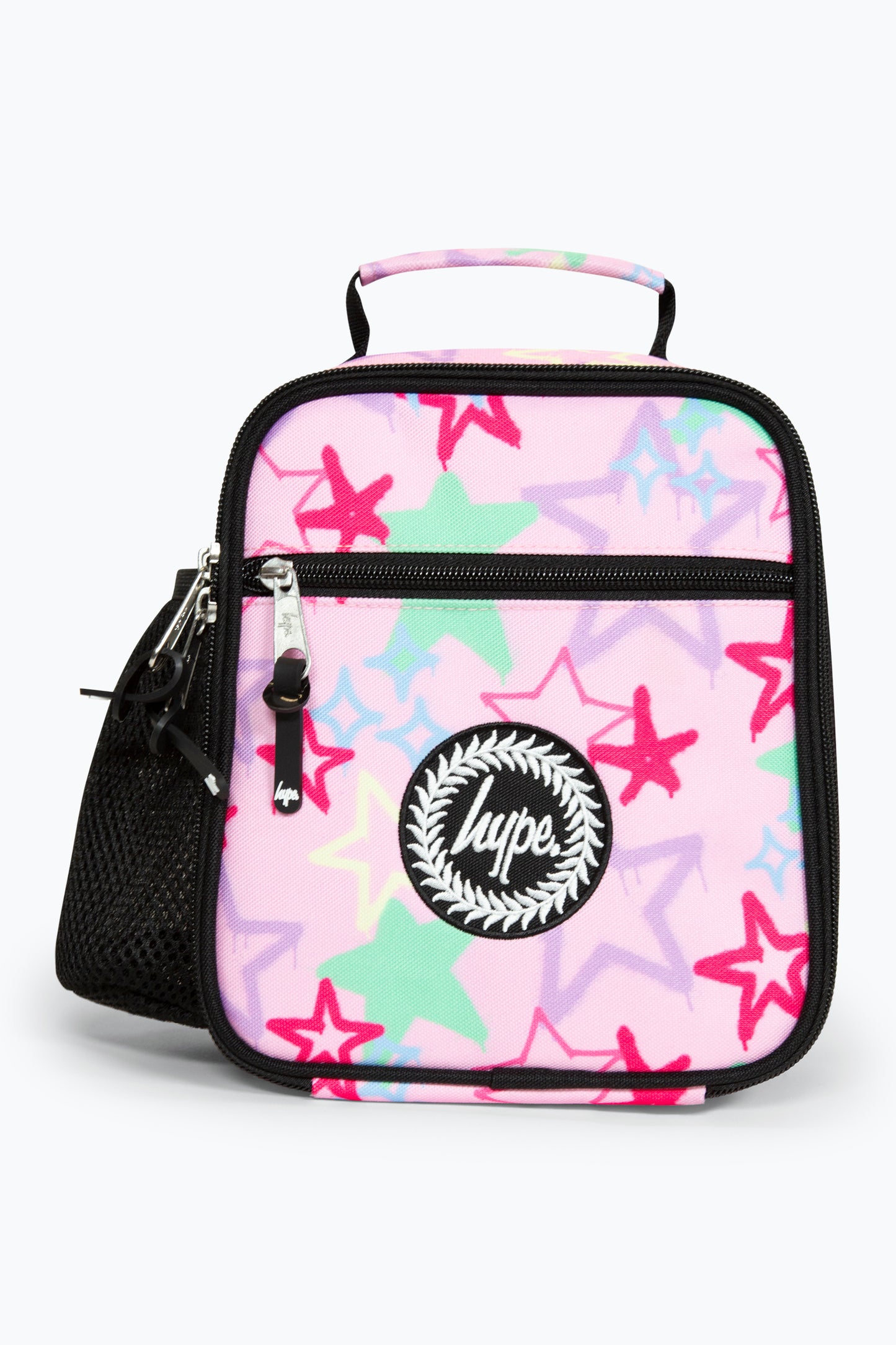 Hype Pink Graffiti Star Girls Lunch Bag Front Side