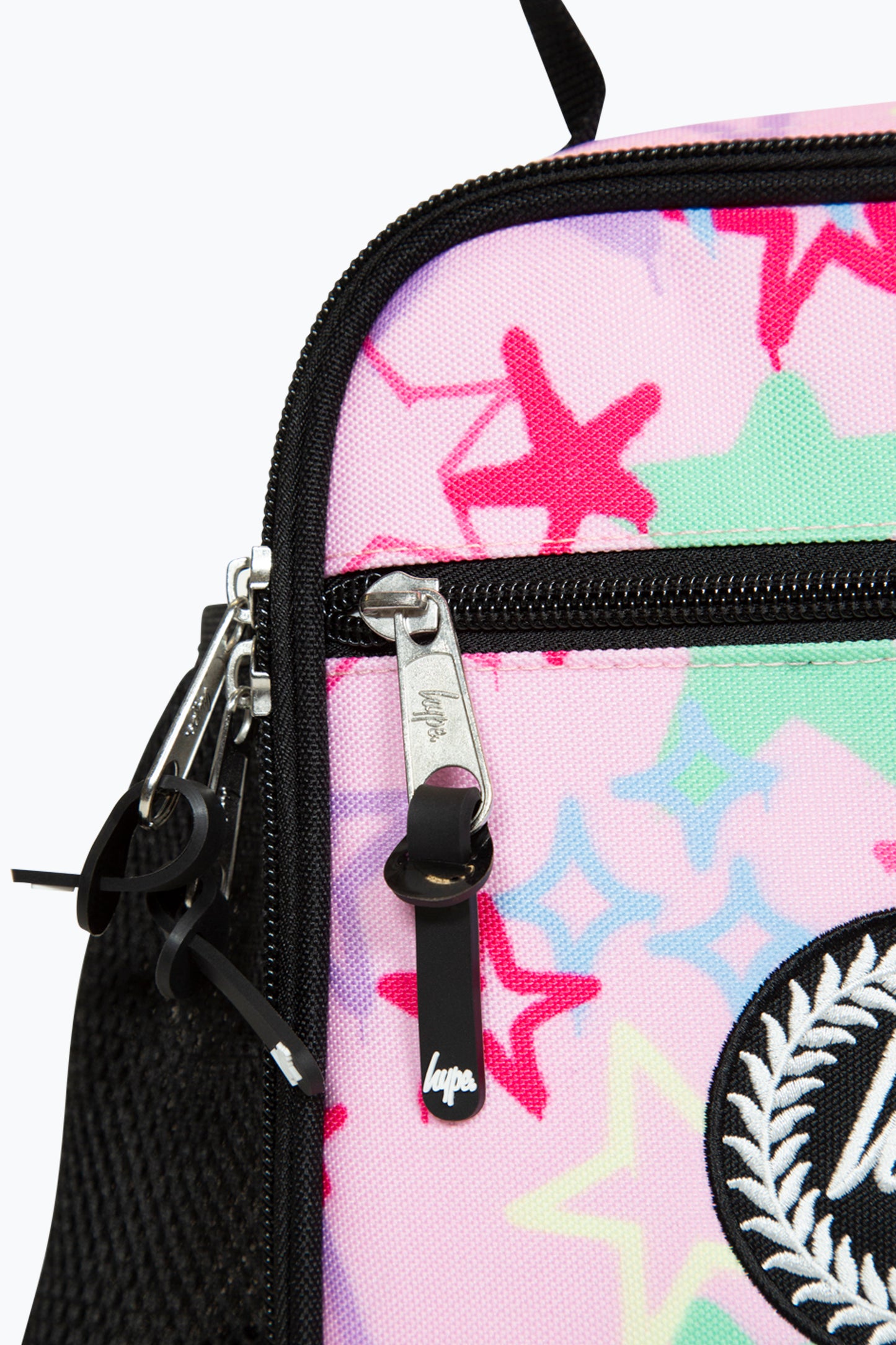 Hype Pink Graffiti Star Girls Lunch Bag Zips