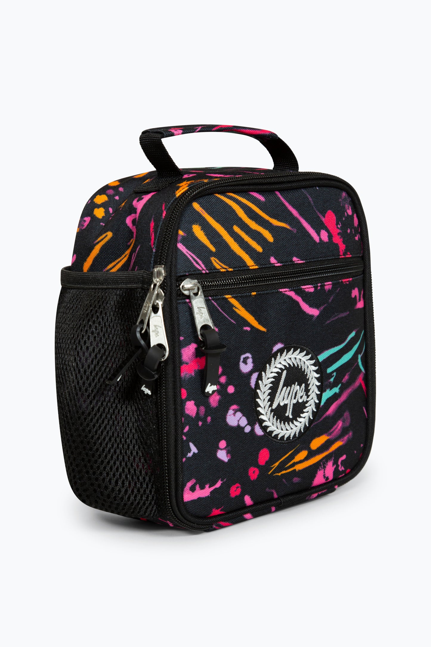 Hype Girls Black Animal Print Lunch Box Rifht Side View