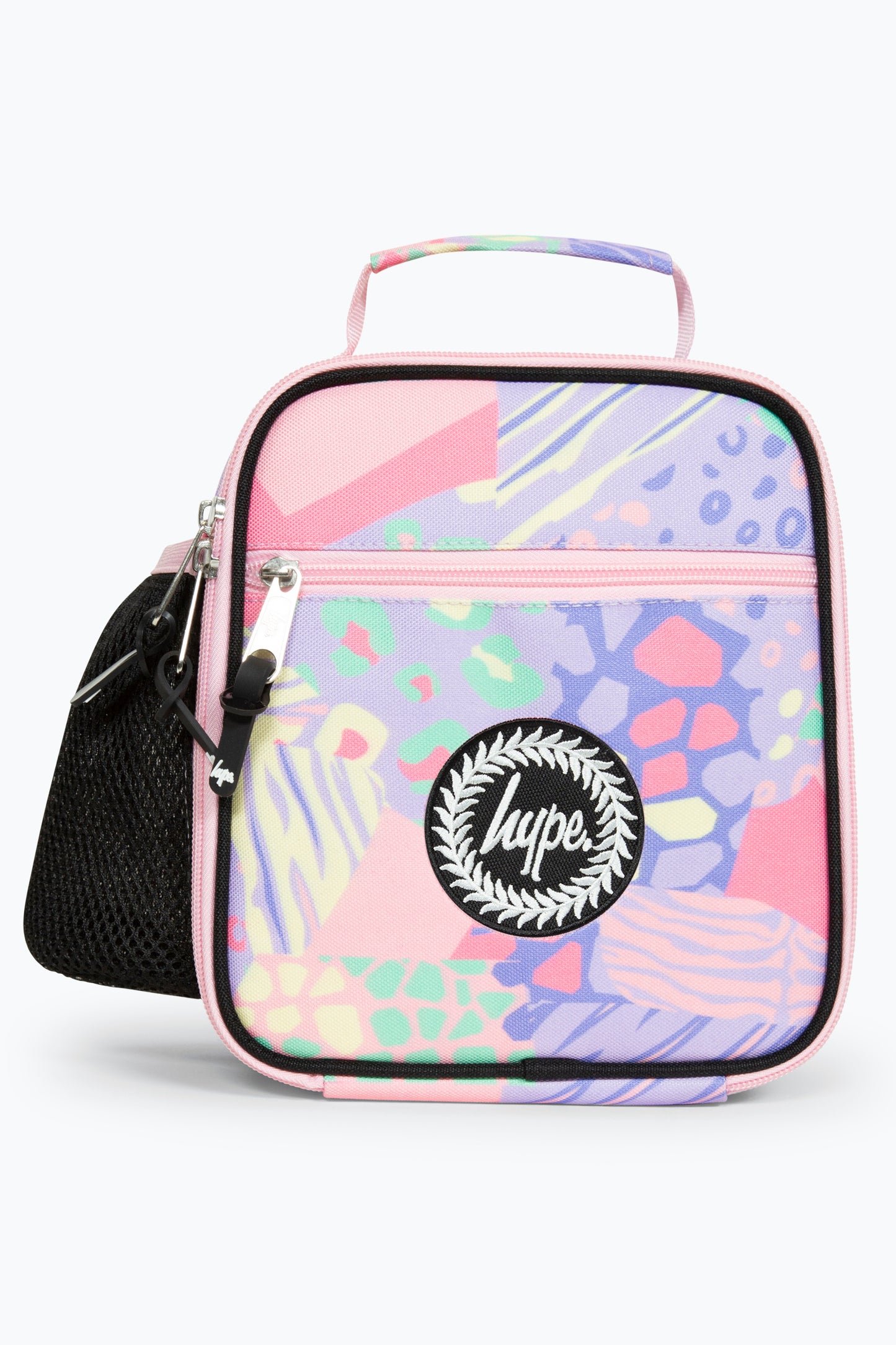 Hype Pink Pastel Prints Girls Lunch Bag Front Side