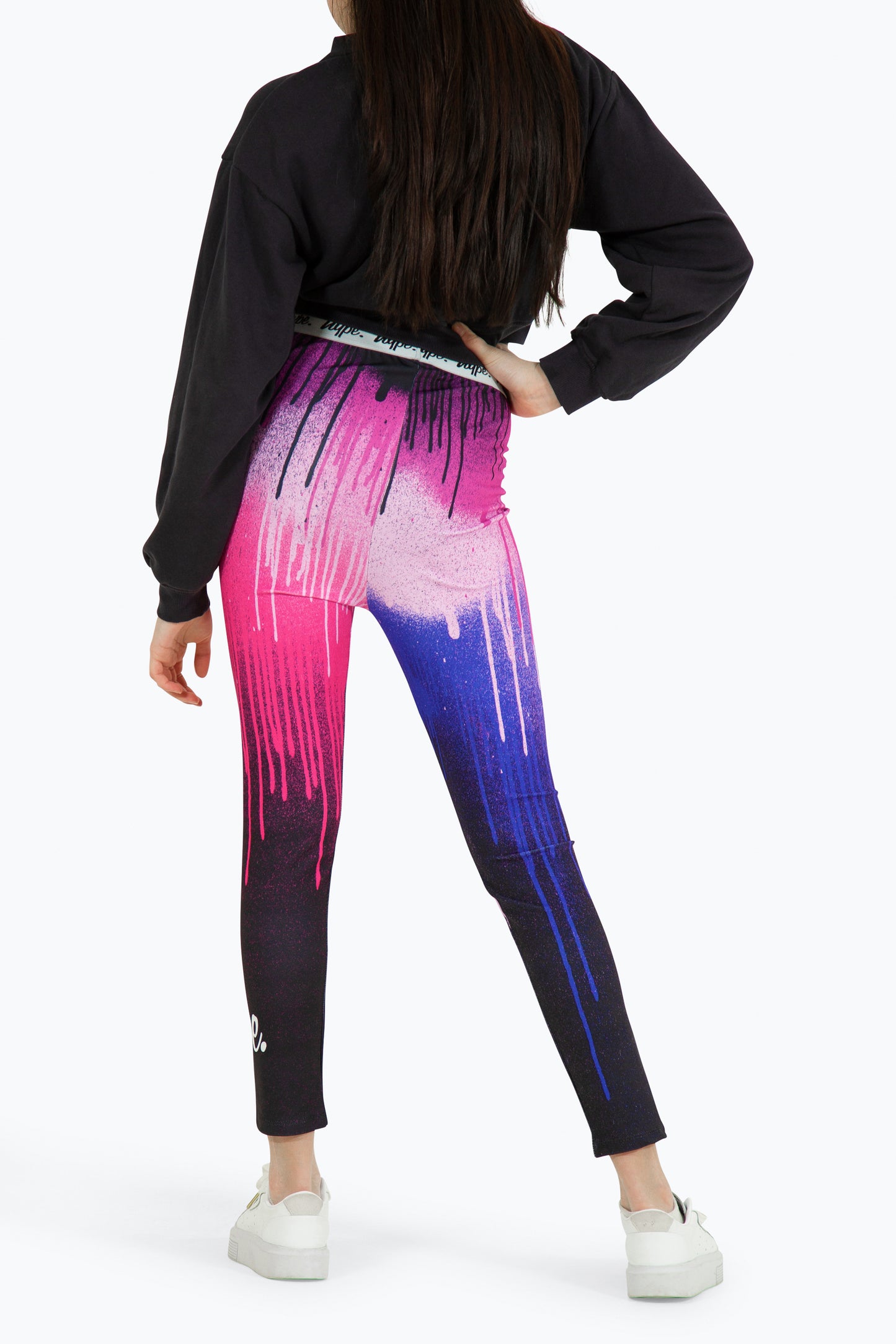 Hype Girls Multi Pink Drips Leggings