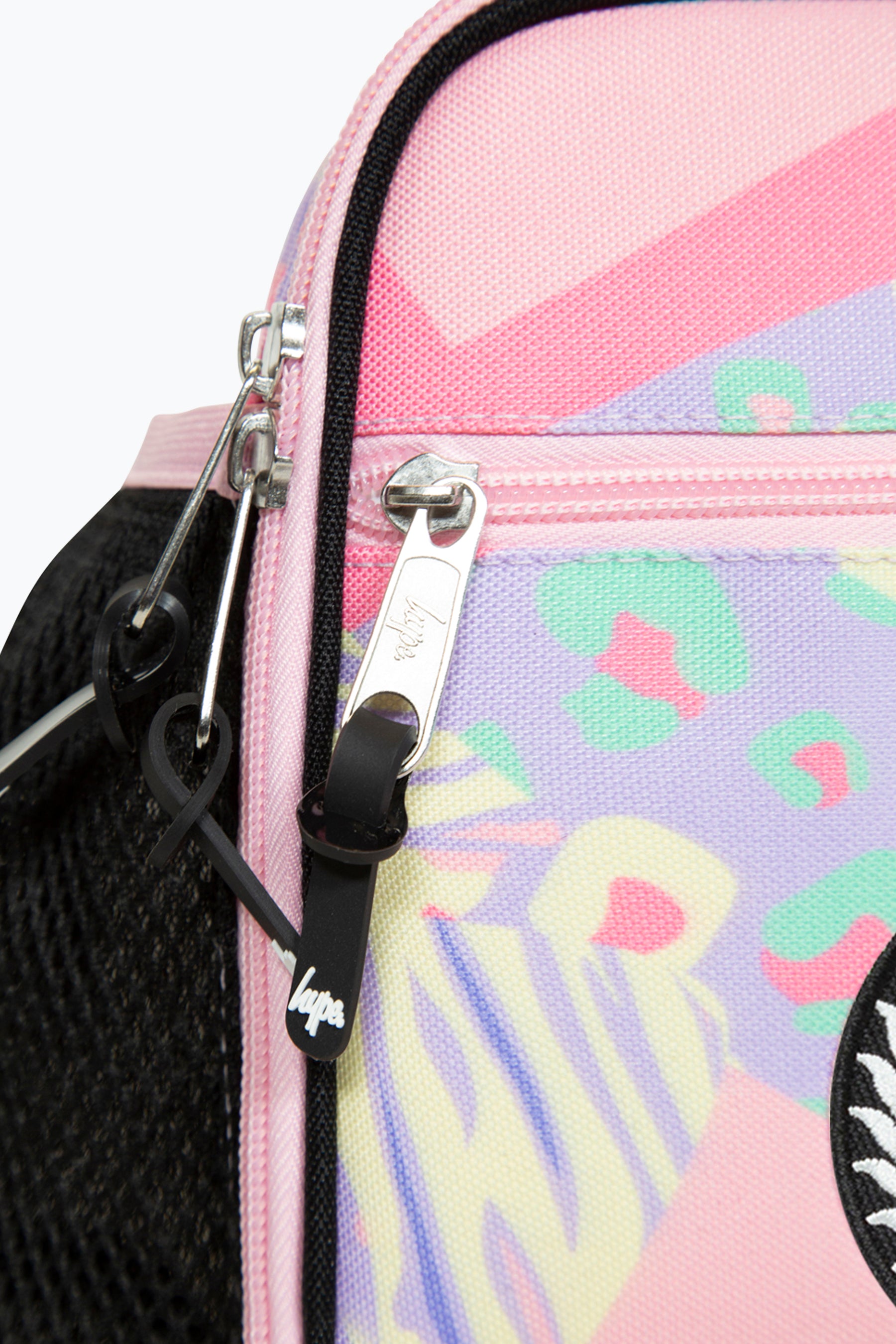 Hype Pink Pastel Prints Girls Lunch Bag Zips