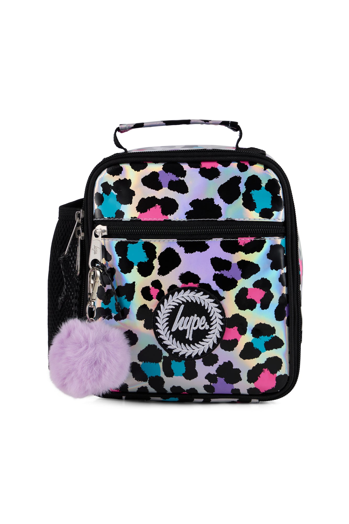 Hype Unisex Silver Leopard Print Lunch Box