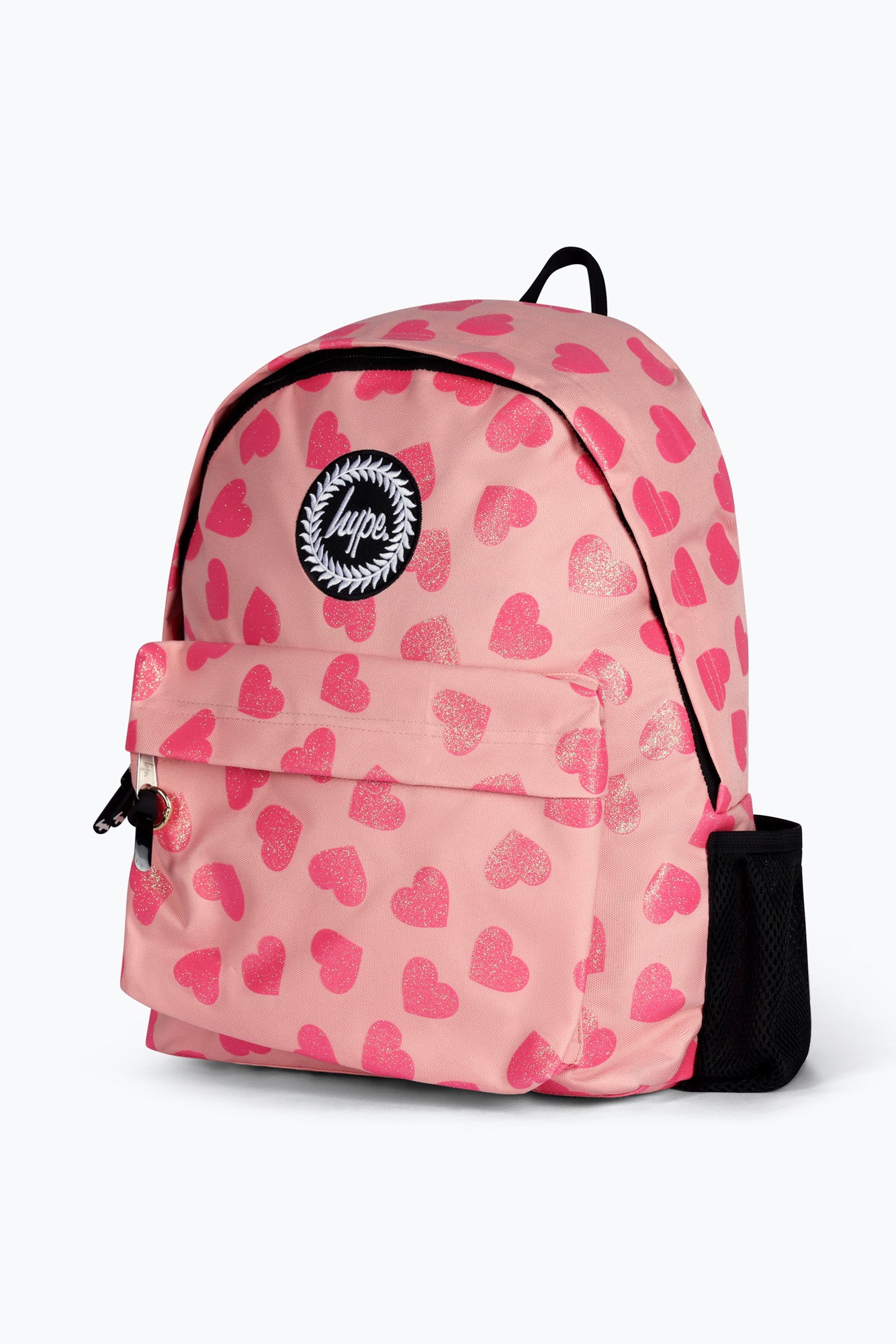 Hype Girls Iconic Pink Glitter Heart Backpack