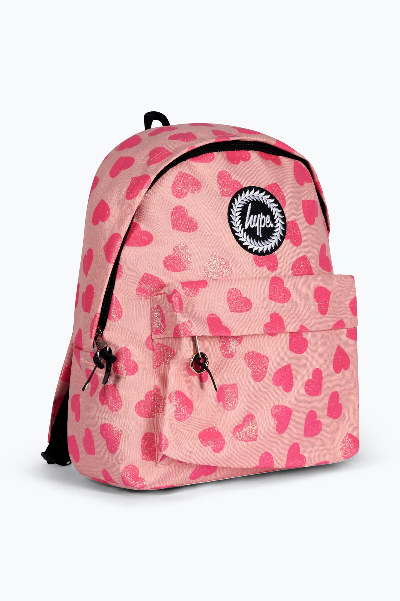 Hype Girls Iconic Pink Glitter Heart Backpack