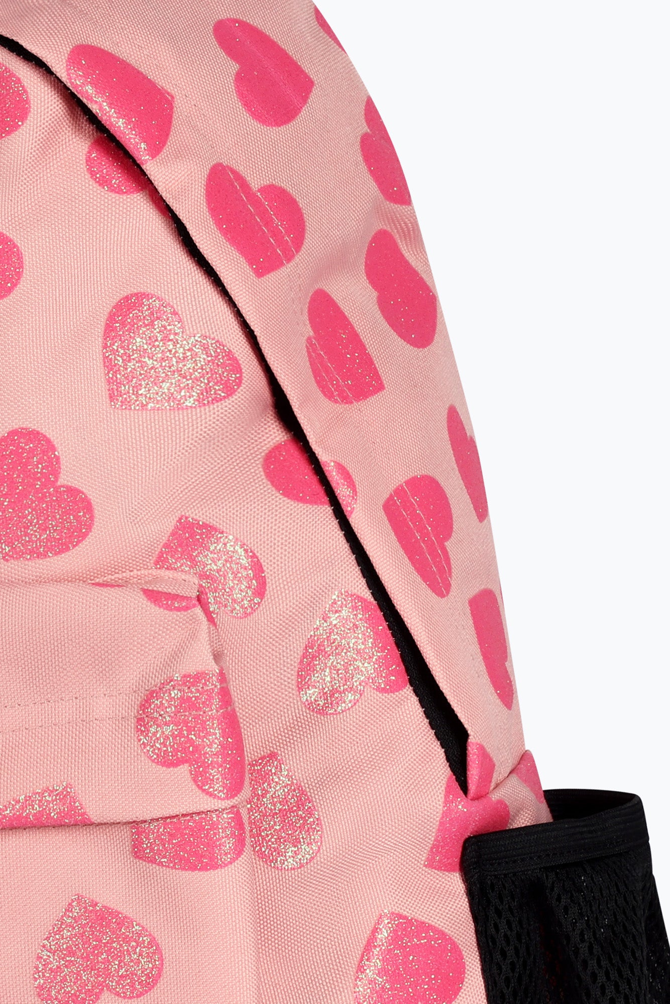 Hype Girls Iconic Pink Glitter Heart Backpack