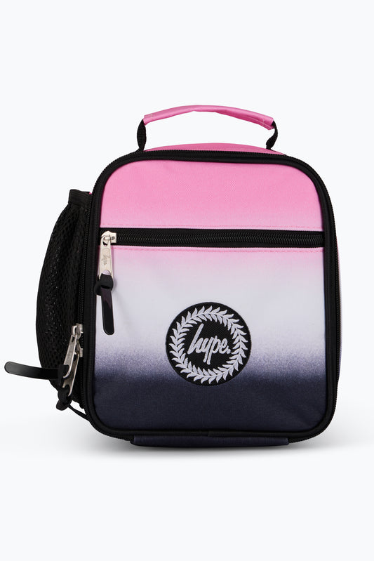 Hype Unisex Multi Pink To Black Speckle Fade Lunch Bag