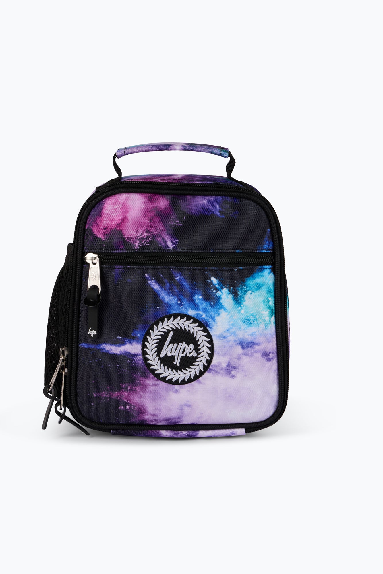 Black Purple Chalk Dust Lunch Bag