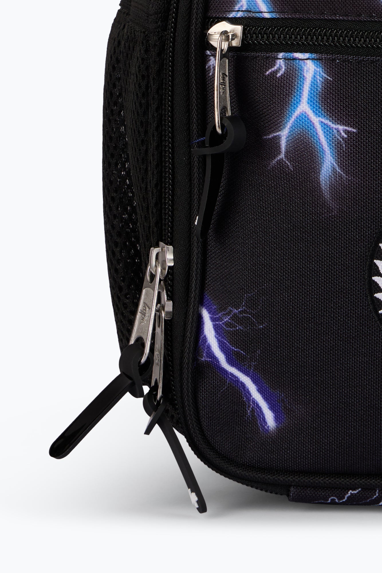 Hype Boys Black Lightning Print Lunch Bag