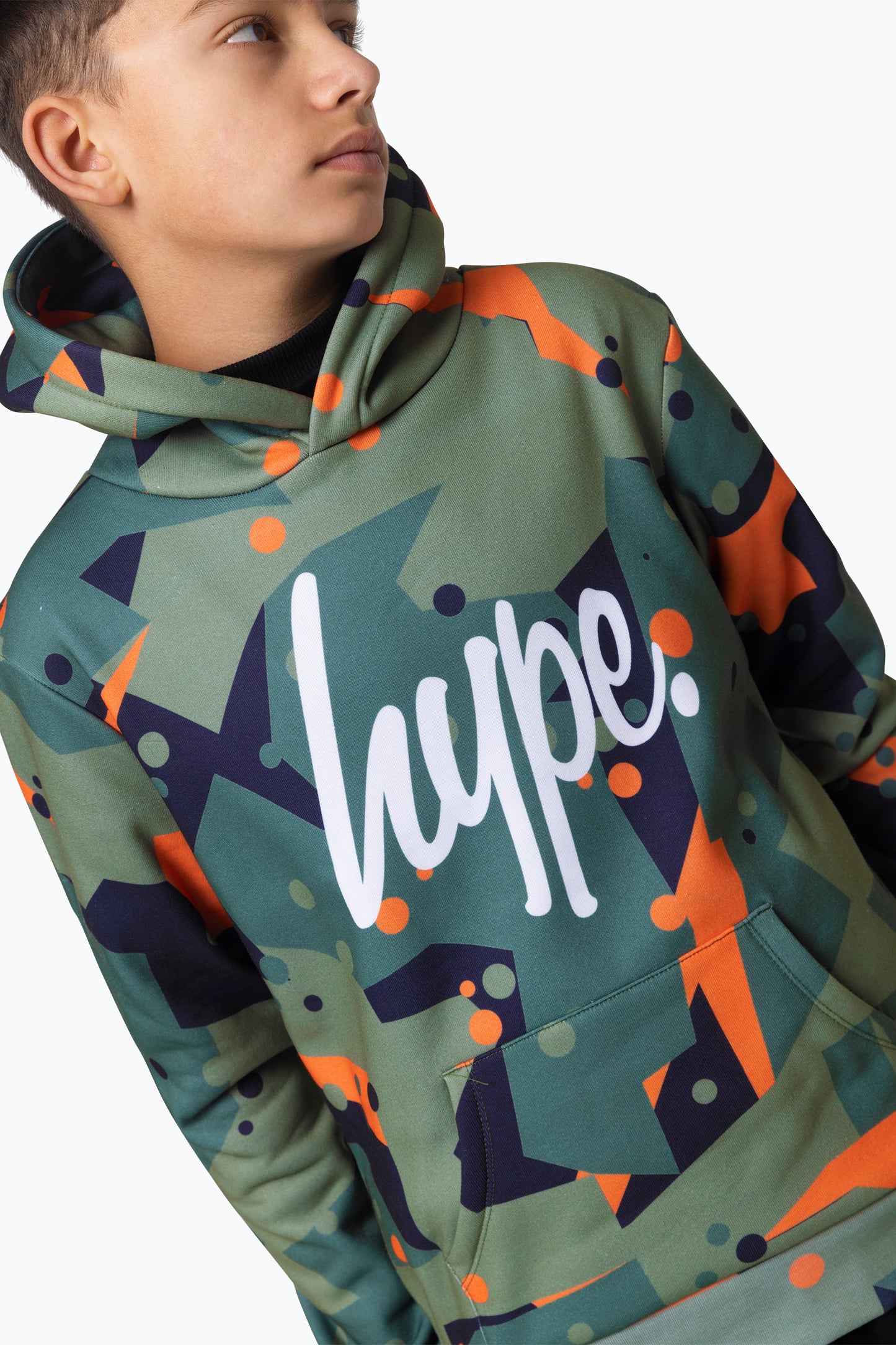 Hype Boys Multi Geo Camo Hoodie