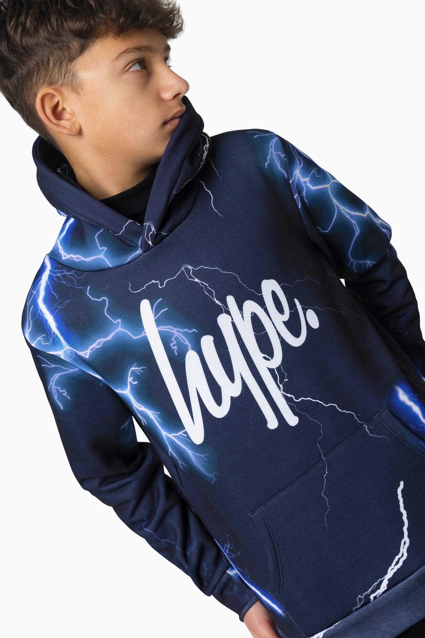 Hype Boys Multi Lightning Hoodie