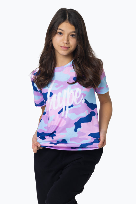 Hype Girls Multi Evie Camo T-Shirt