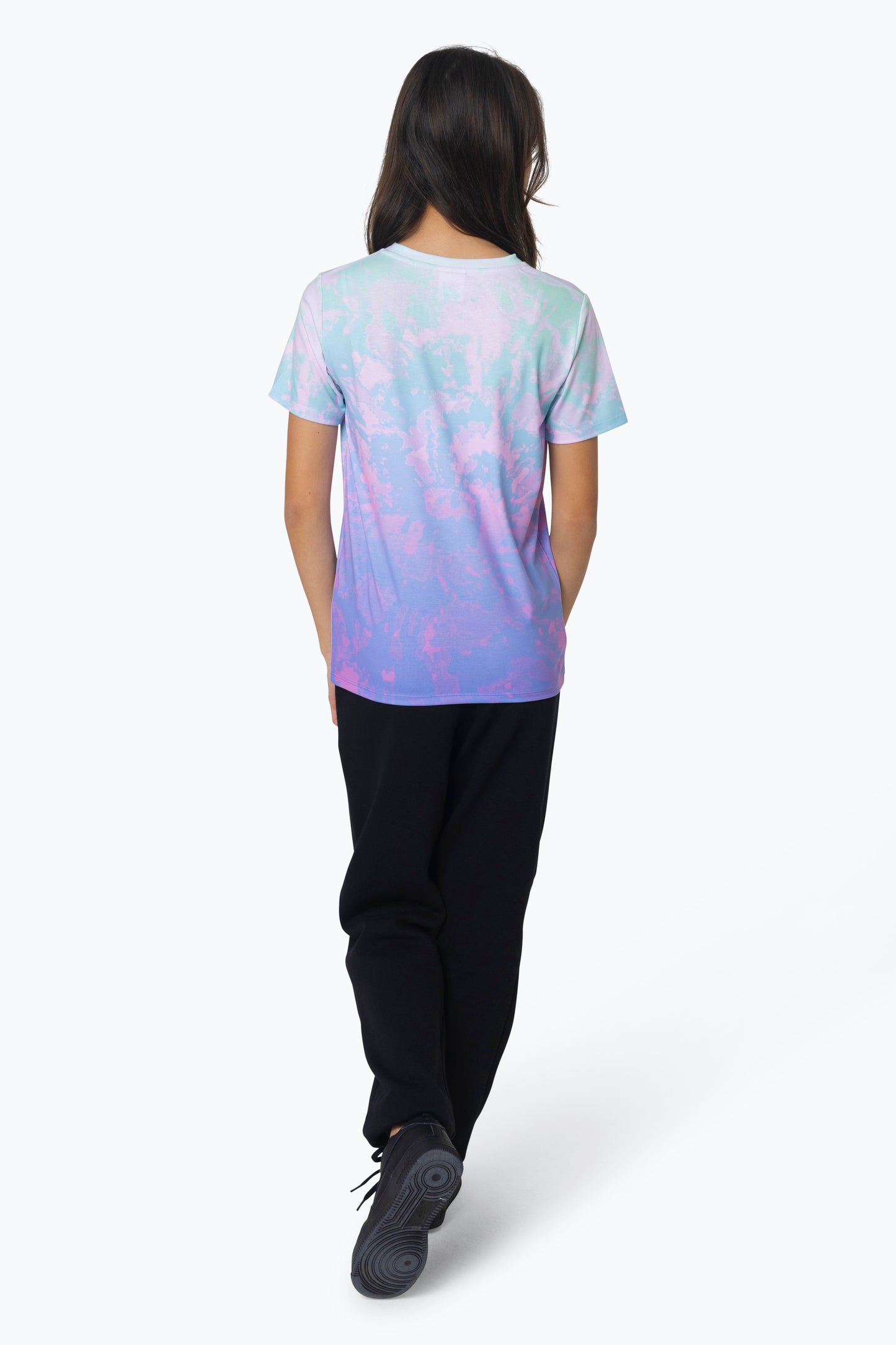 Hype Girls Multi Pastel Tie Dye T-Shirt