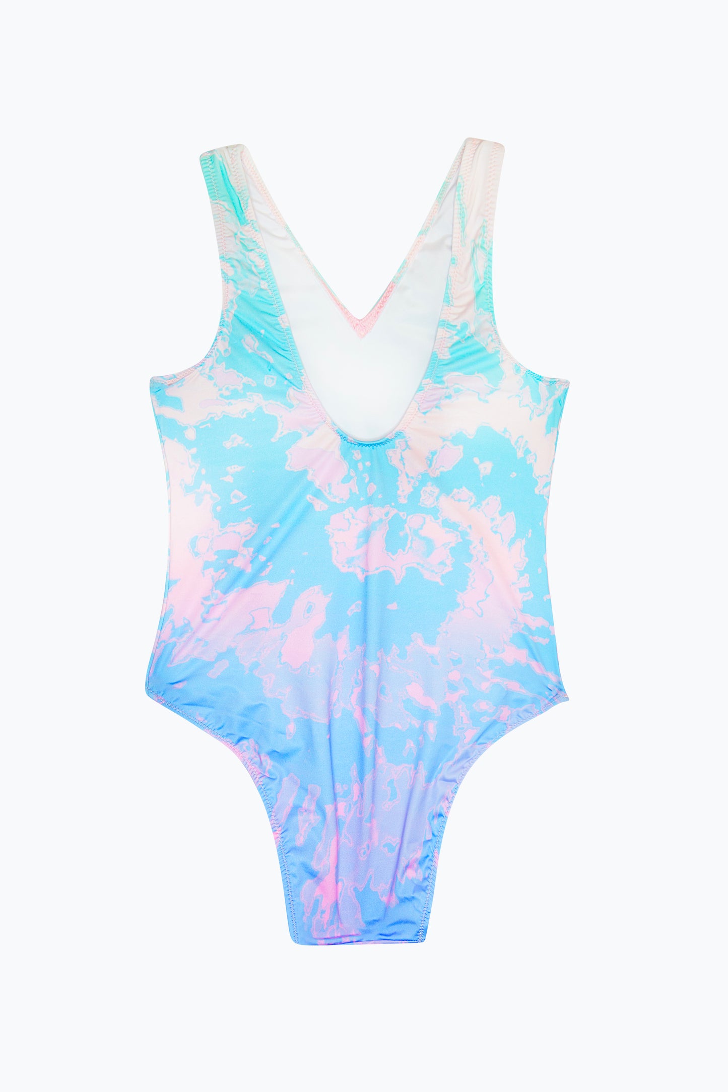 Hype Girls Multi Pastel Tie Dye Swimsuit