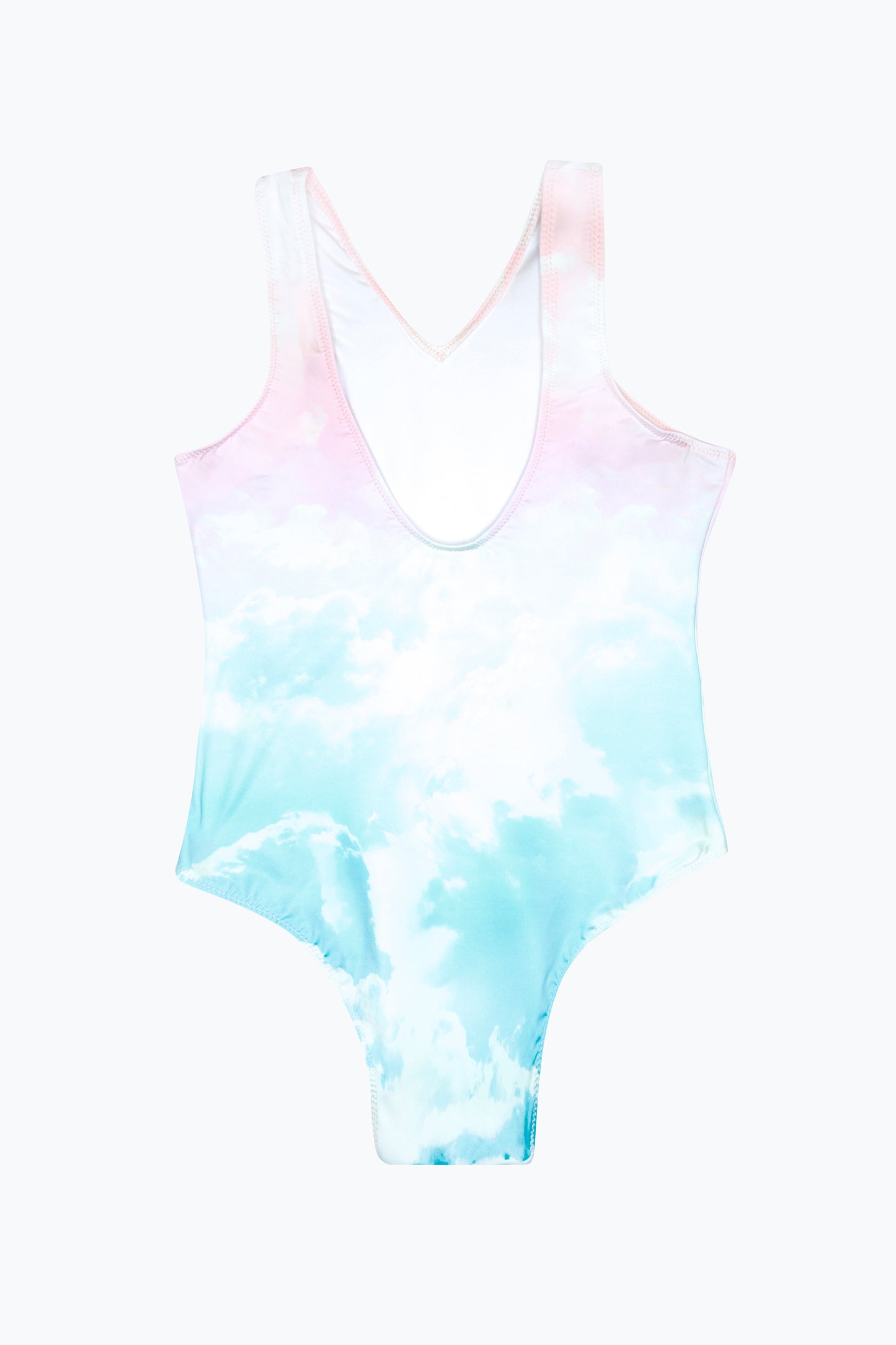 Hype Girls Multi Pastel Clouds Swimsuit