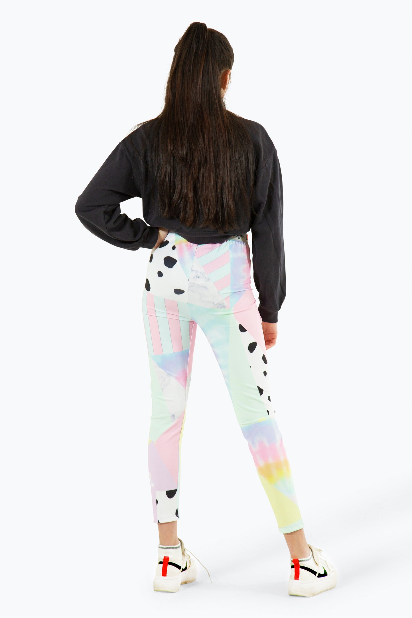 Hype Girls Multi Pastel Collage Leggings