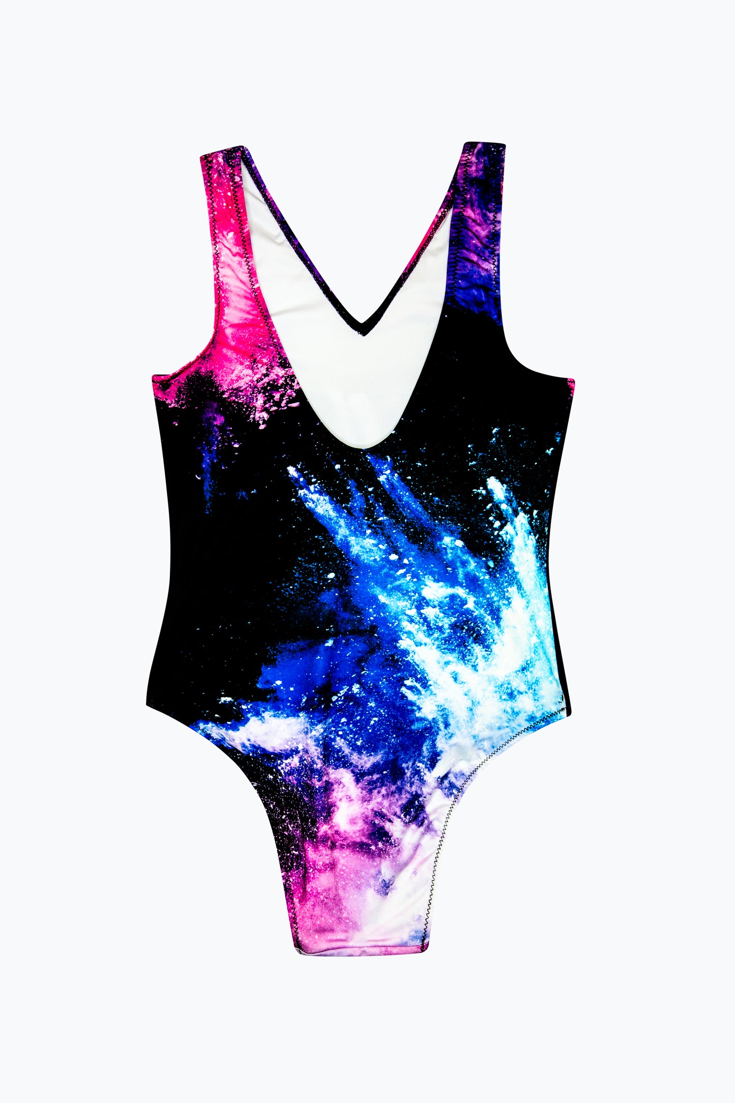 Hype Girls Multi Purple Chalk Swimsuit