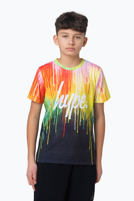 HYPE BOYS MULTI PRIMARY DRIPS T-SHIRT