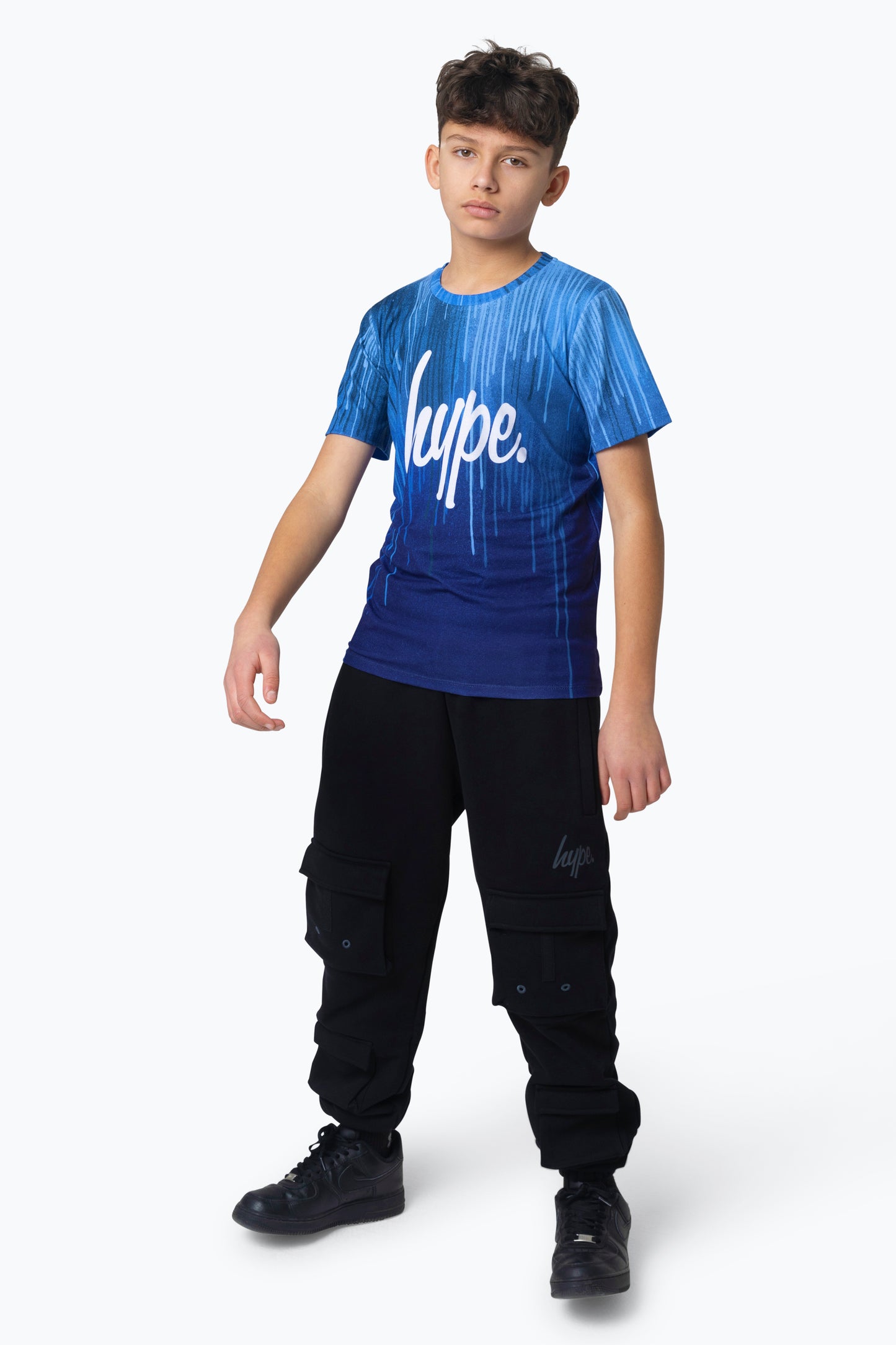 Hype Boys Multi Blue Drips T-Shirt