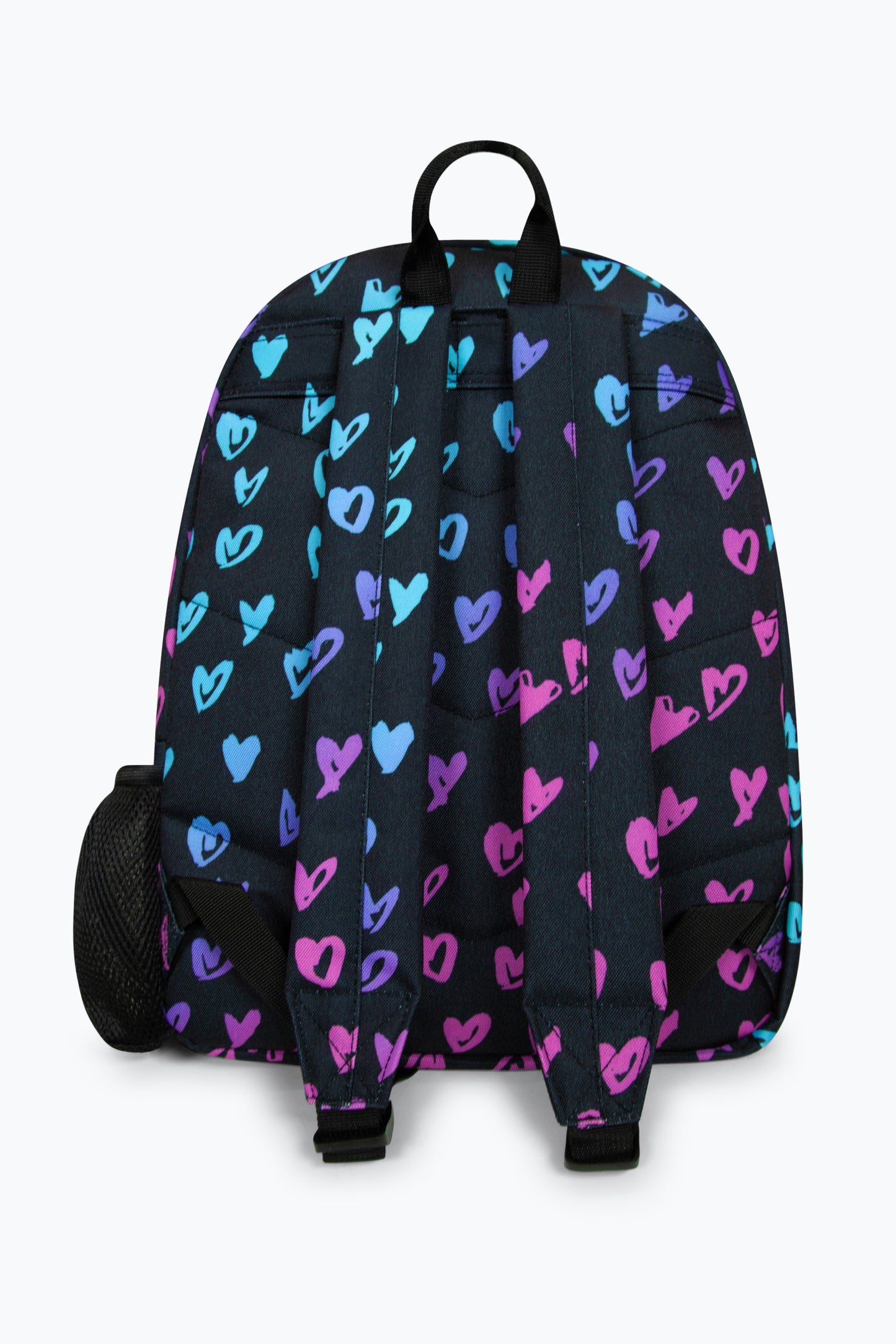 Hype Black Scribble Hearts Iconic Girls School Backpack