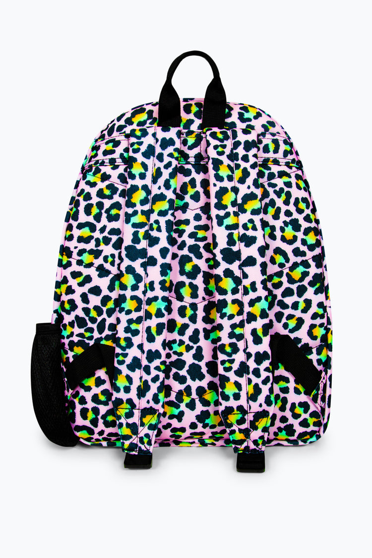 HYPE GIRLS PINK DISCO LEOPARD ICONIC BACKPACK