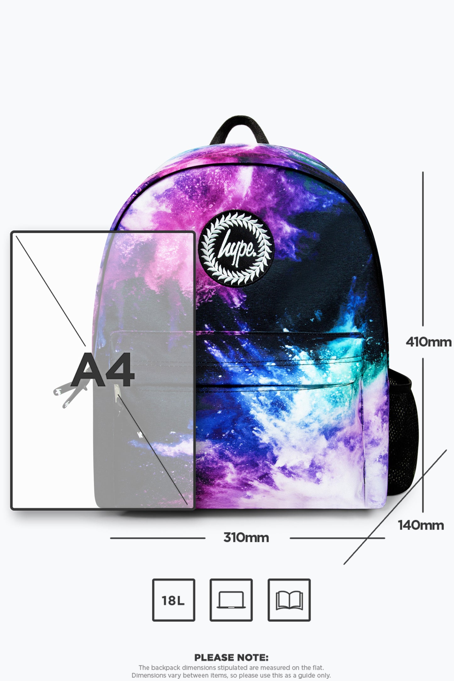 Hype Girls Iconic Chalk Dust Purple/Blue Backpack