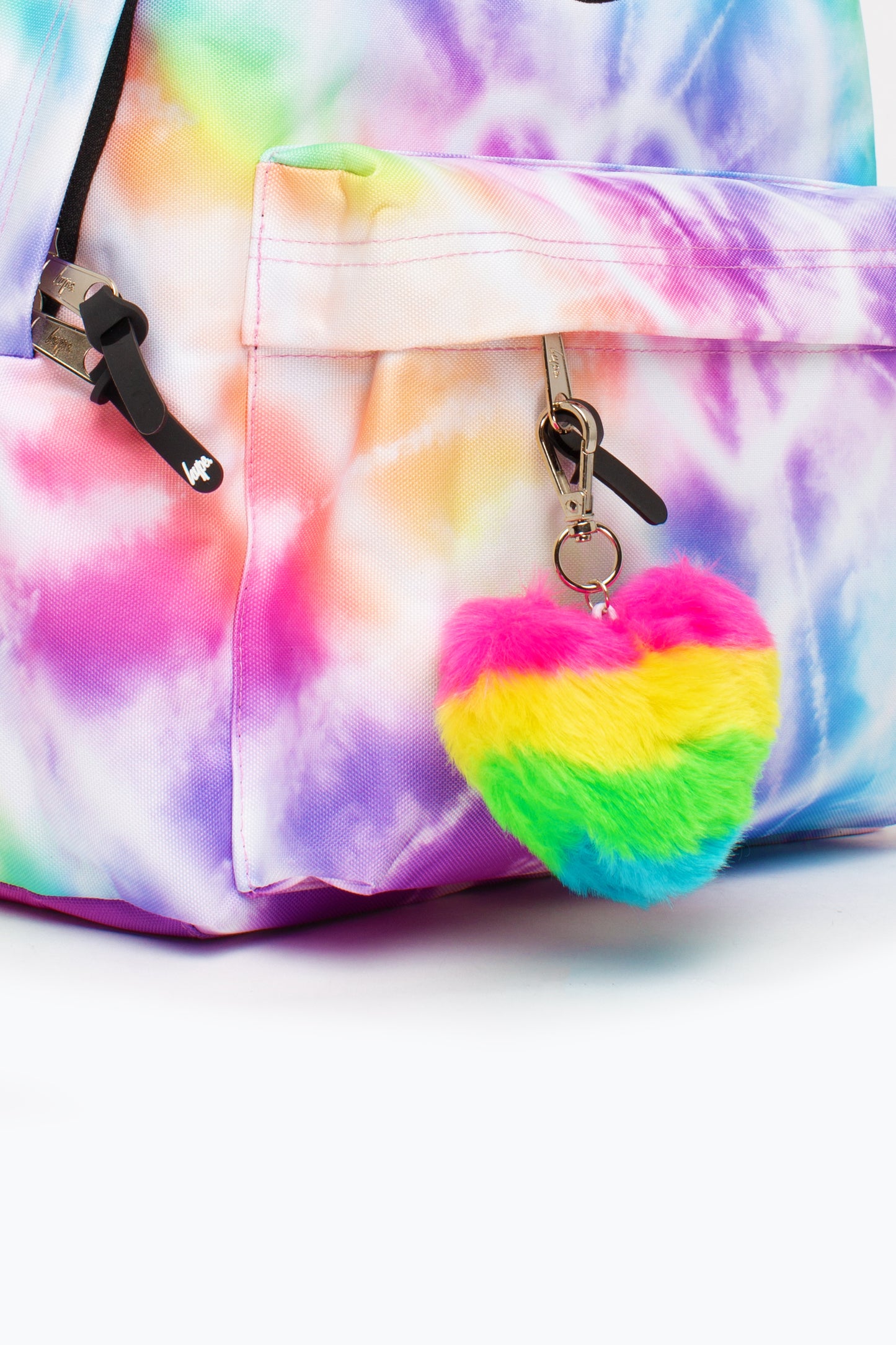 Hype Girls Rainbow Heart Tie Dye Iconic Backpack