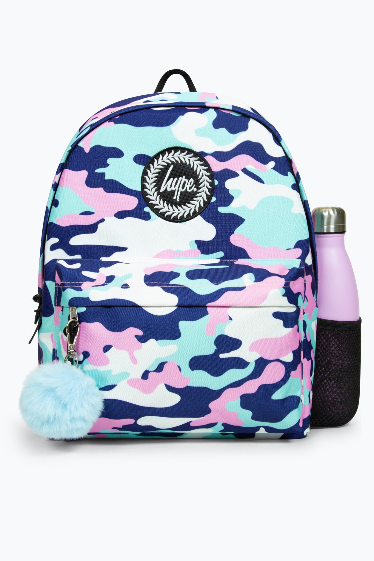 Hype Girls Iconic Pink/Blue Evie Camo Backpack