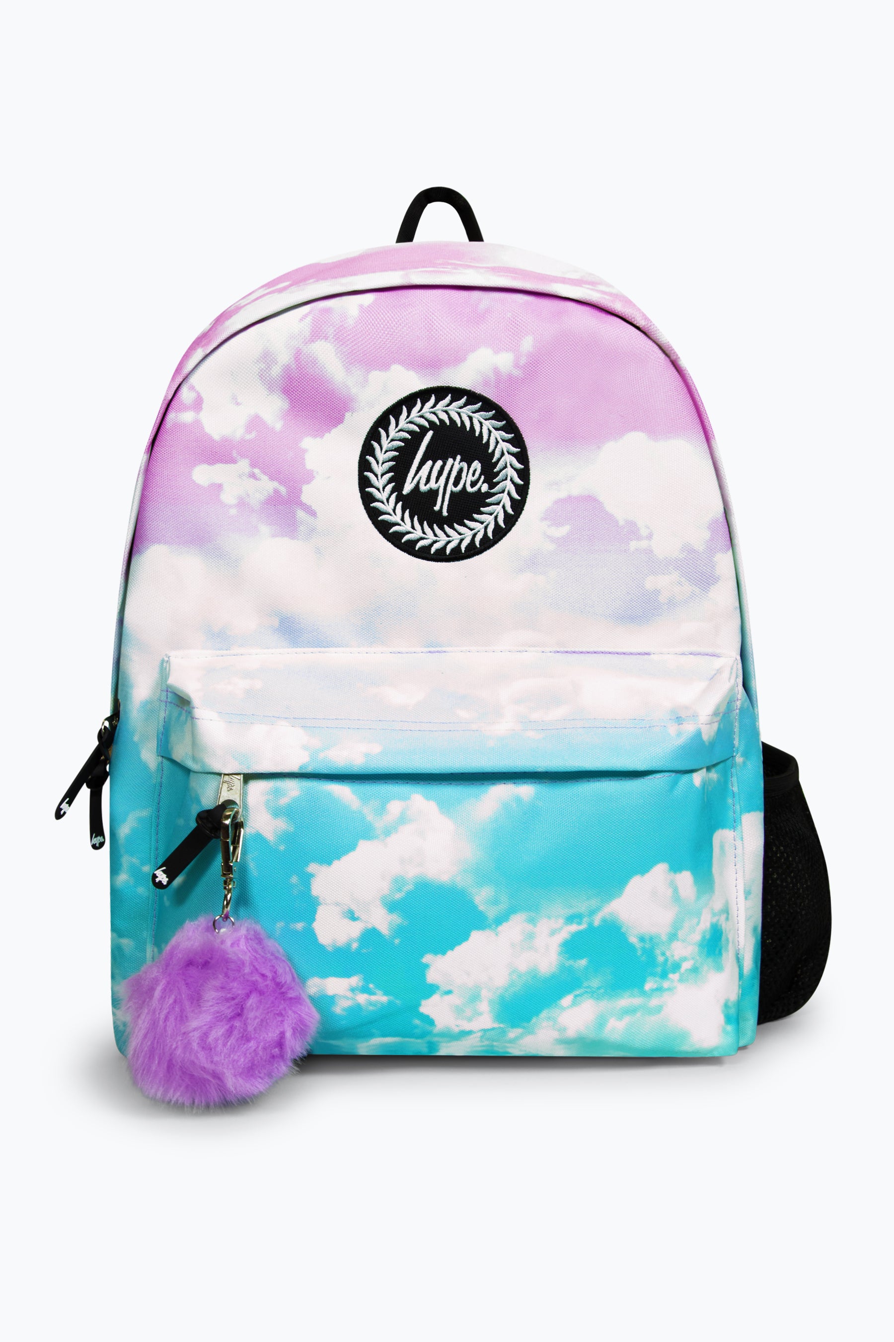 Iconic Pink Blue Cloud Fade School Backpack
