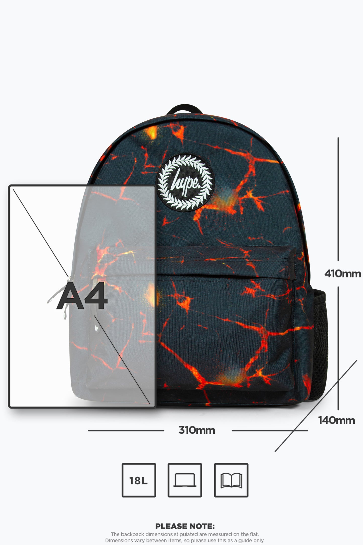 Hype Boys Black Lava Iconic Backpack