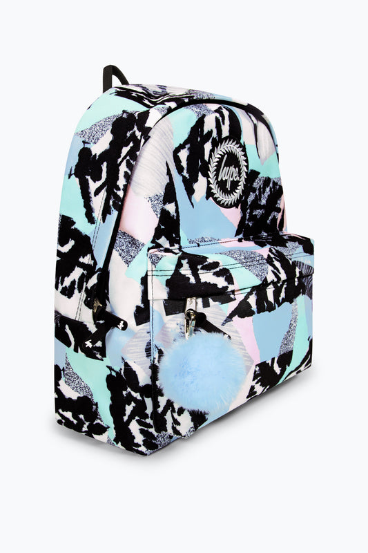 HYPE GIRLS MULTICOLOURED PASTEL ABSTRACT ICONIC BACKPACK
