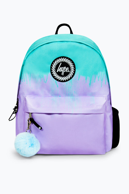 HYPE GIRLS BLUE/LILAC DRIPS ICONIC BACKPACK