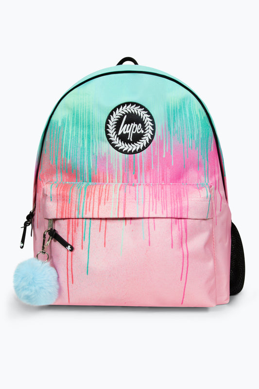 HYPE PASTEL PINK DRIPS BACKPACK