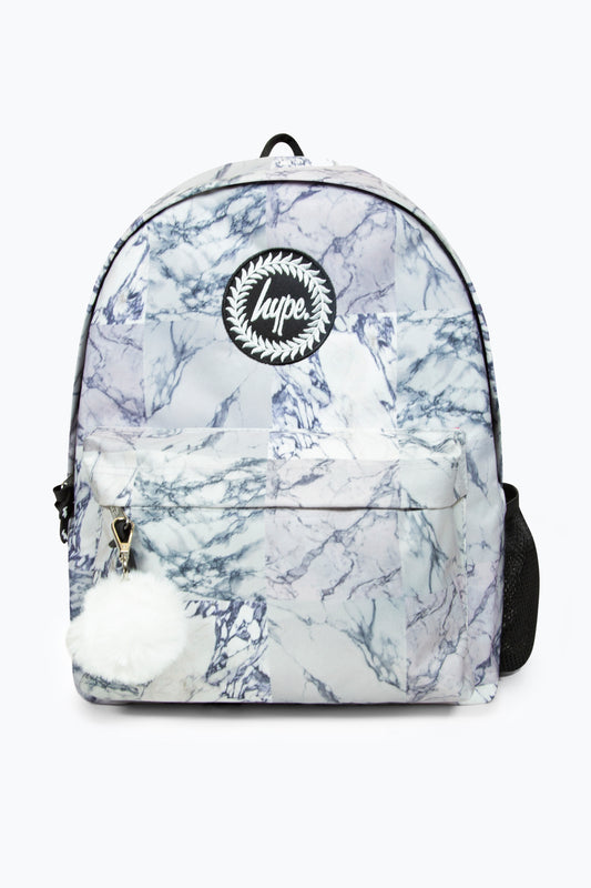 Hype Girls Iconic Grey Marble Backpack