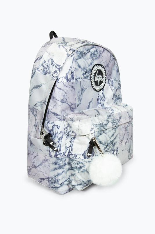 HYPE GIRLS GREY MARBLE ICONIC BACKPACK