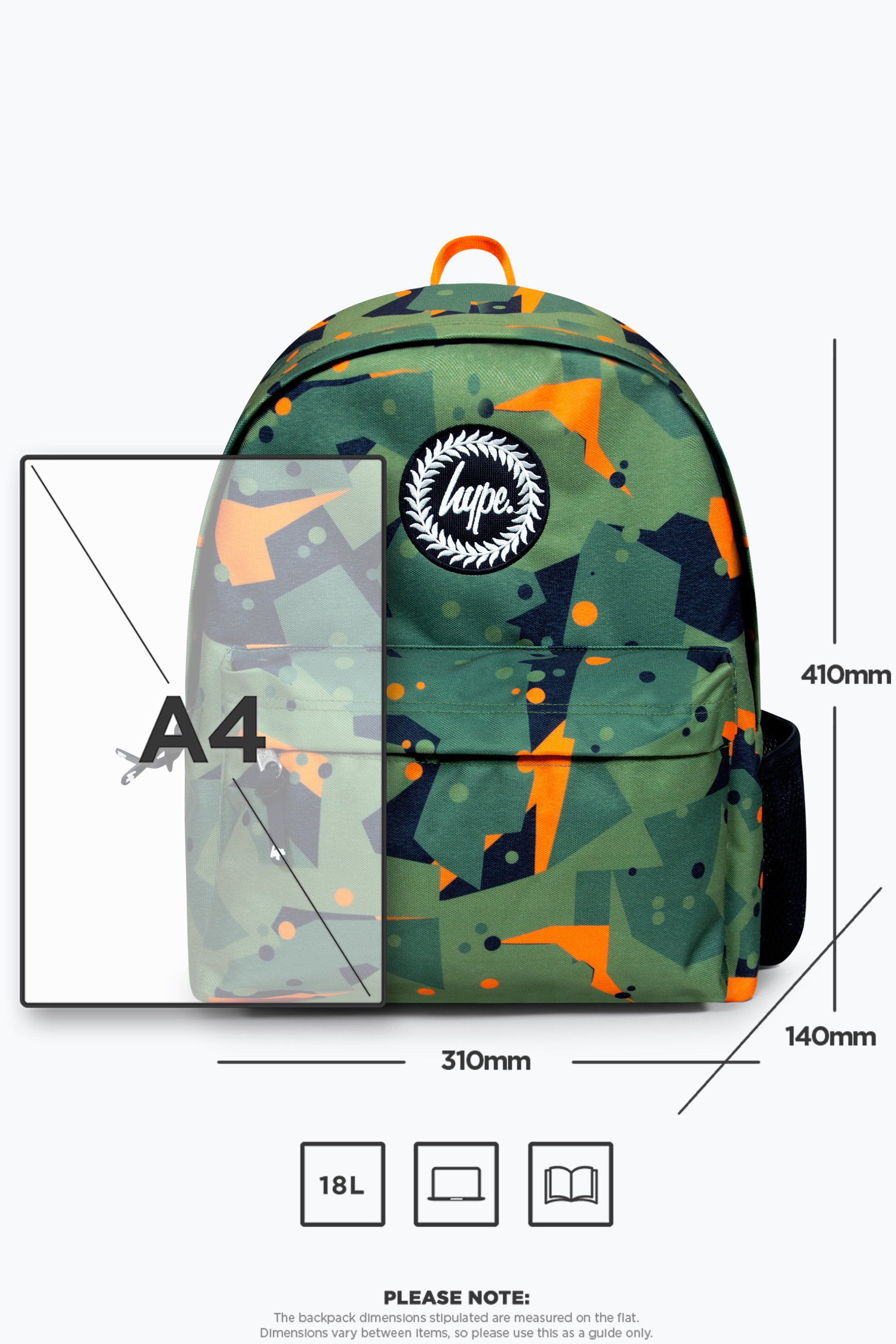 hype mini backpack dimensions HypeCity Hype Bunny Minimalist Silky lining Hype Blue & Green Chalk
