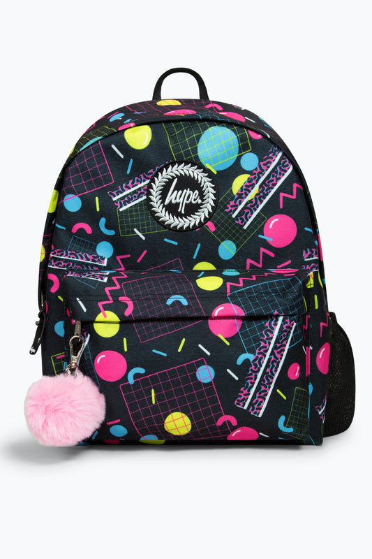 Hype Girls Iconic 90??????S Rave Black Backpack For School